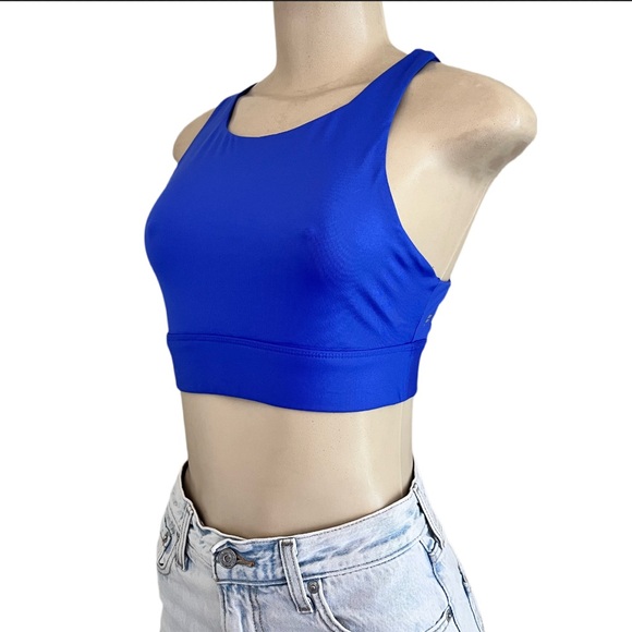 Fabletics Blue No Bounce Sports Bra Size small⭐️ - Picture 3 of 7